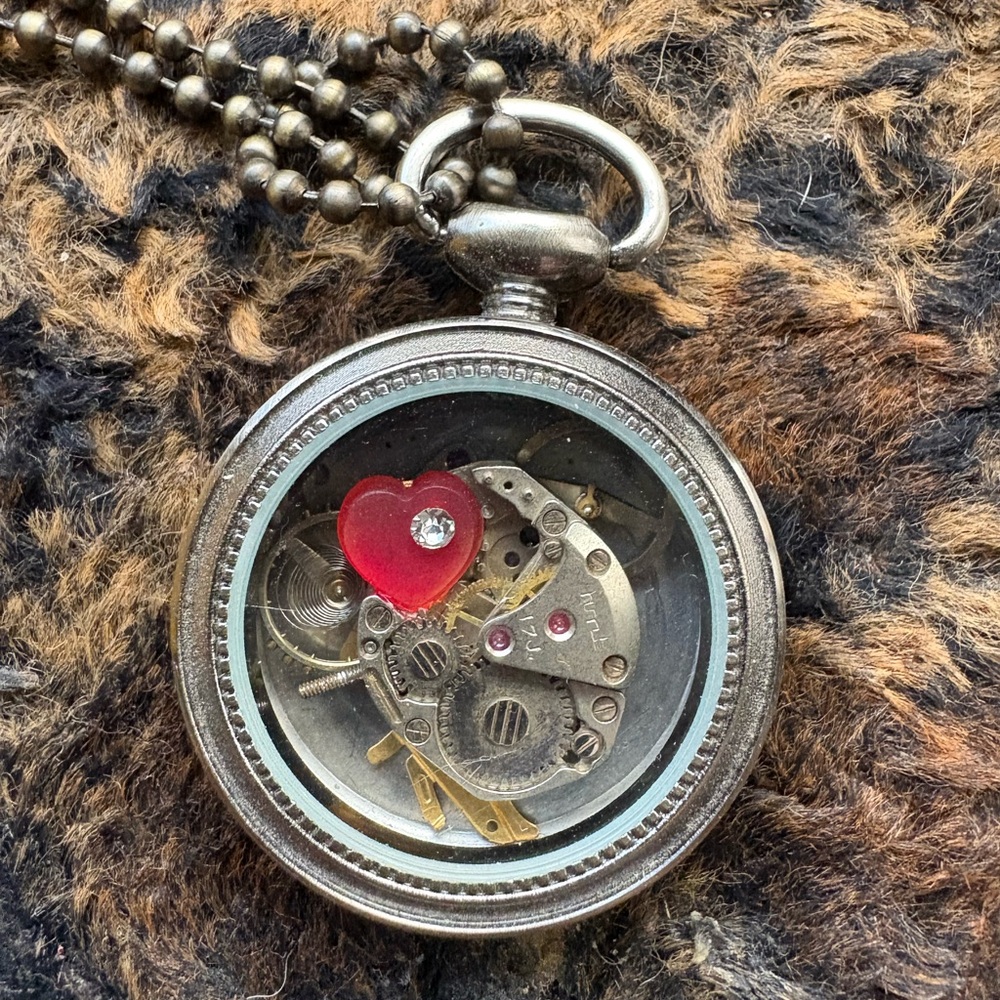 Steampunk Heart Pendant Necklace